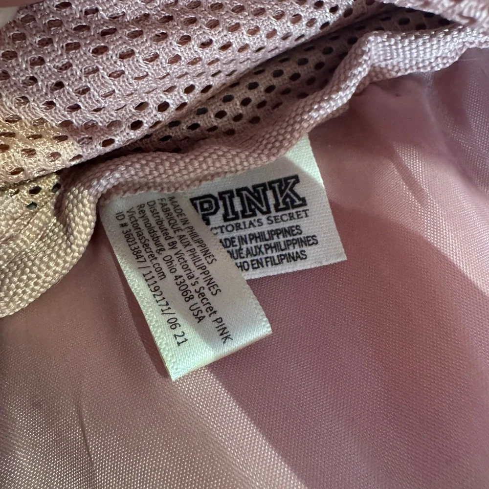 Victoria's Secret PINK Pop Up Laundry Hamper Mesh Basket Rose Pink Logo Dorm Y2K